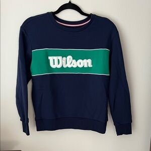 Kids Wilson Navy and Green Men's Sweater